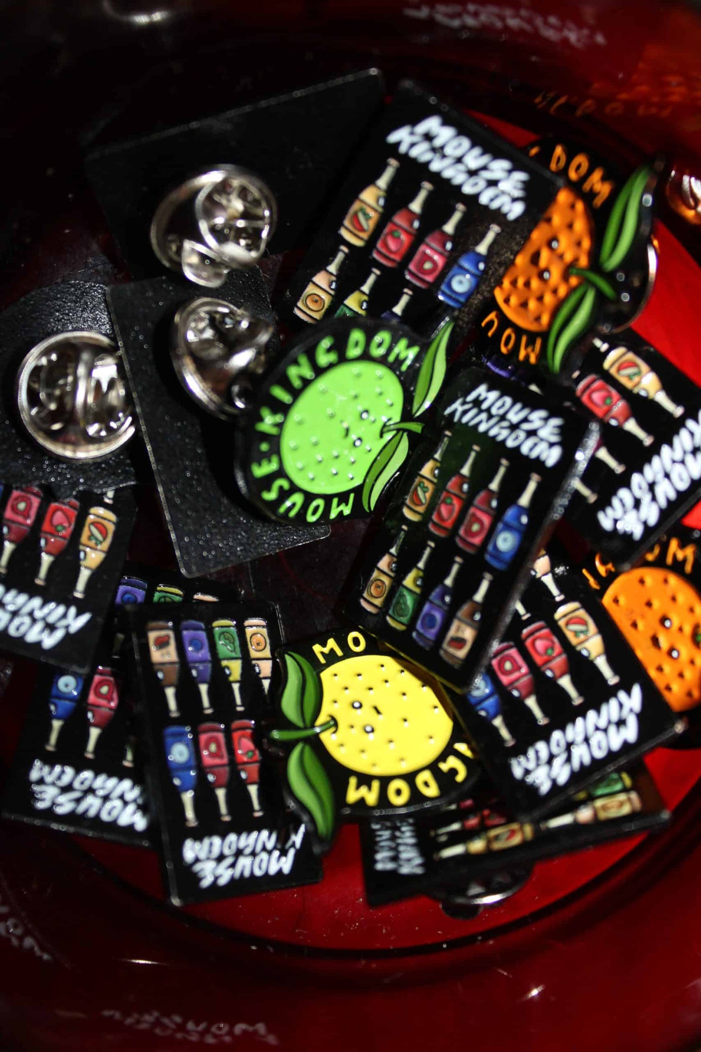 Lime Mouse Kingdom Liqueurs Pin Badge