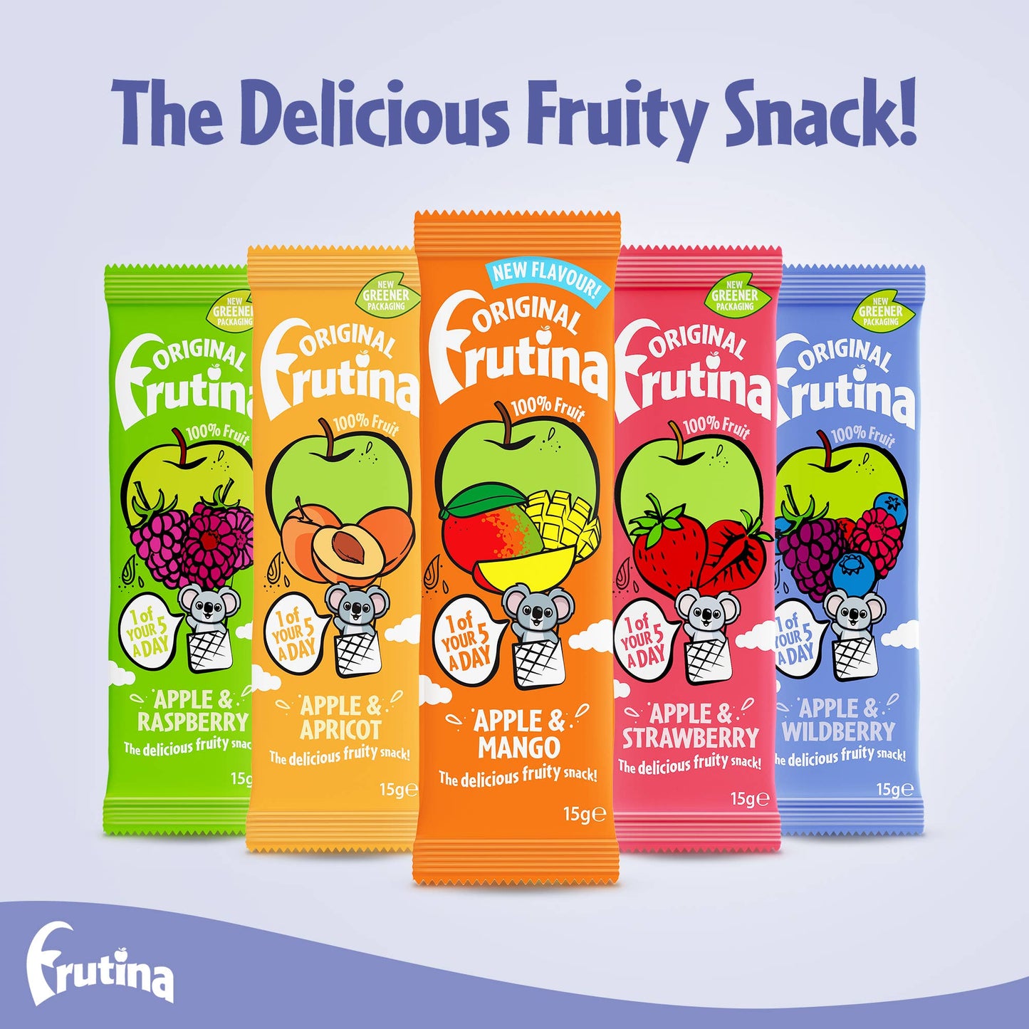 Frutina 100% Fruit Snack Variety Box15g Pack of 60, 60k sold