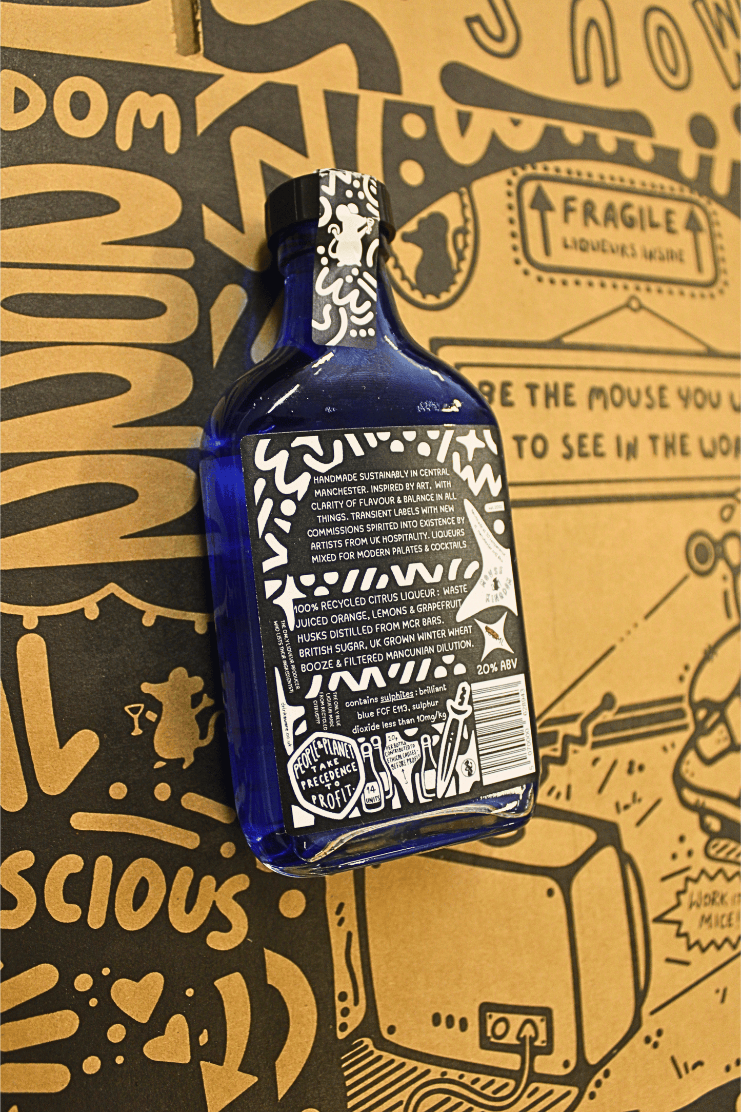 Blue Curacao Liqueur 200ml mini