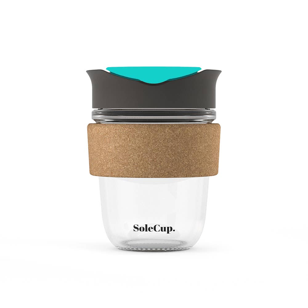 SoleCup Glass Travel Mug - 12oz Original - Cork