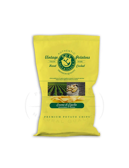 Vintage Potato Chips with Onion Cream