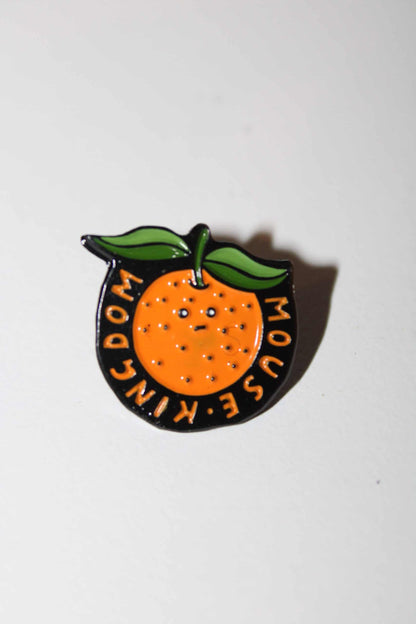 Orange Mouse Kingdom Liqueurs Pin Badge
