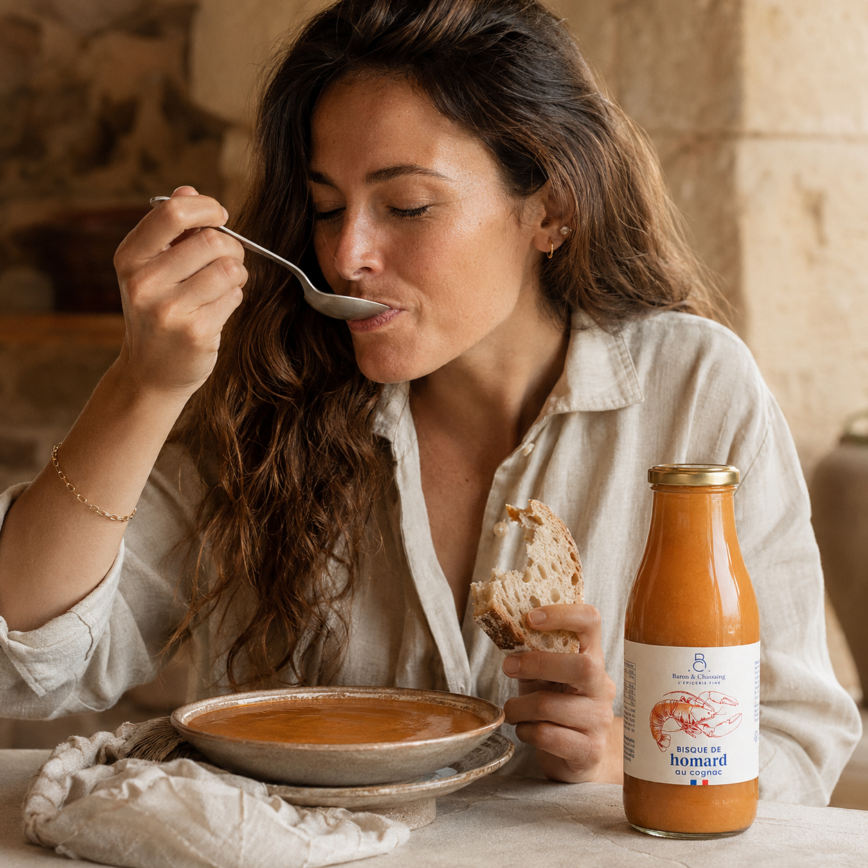 Lobster bisque with cognac