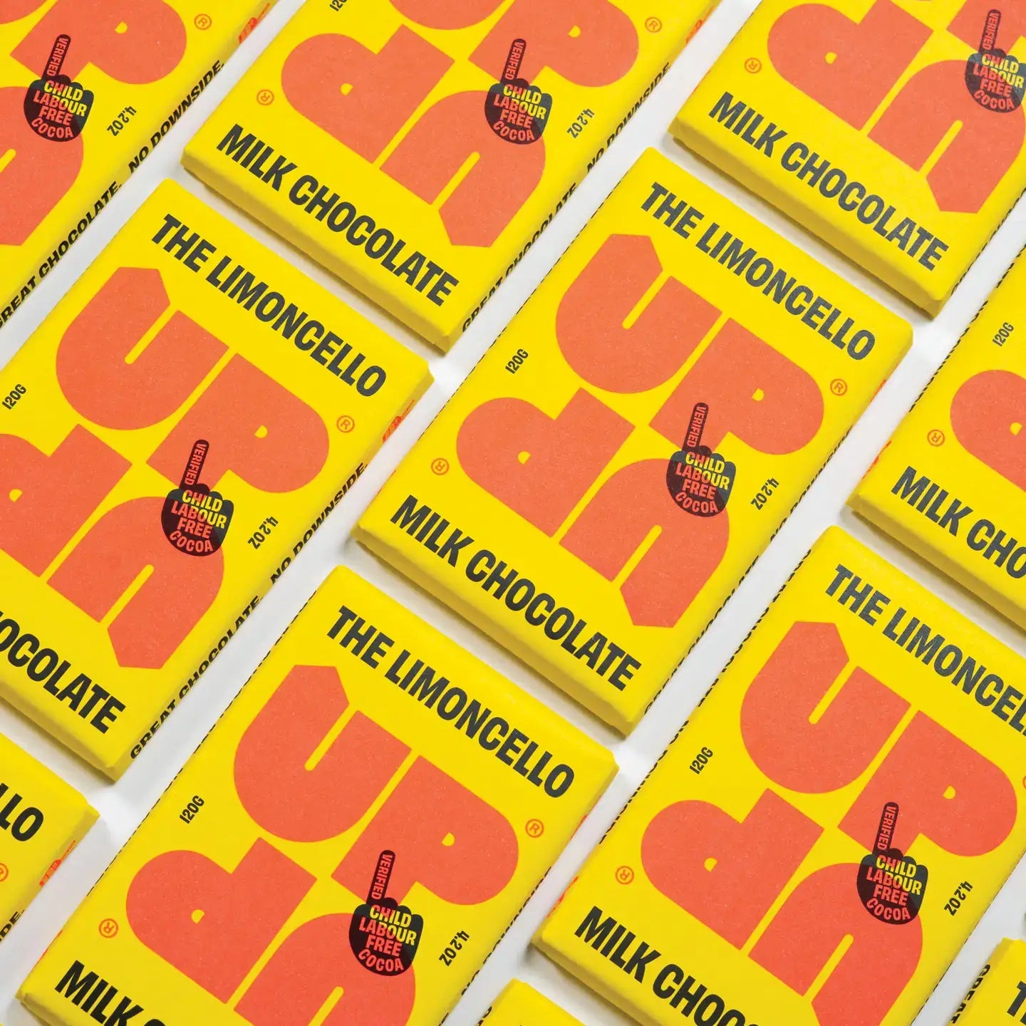 UP-UP - Limoncello Milk Chocolate Bar - 120g