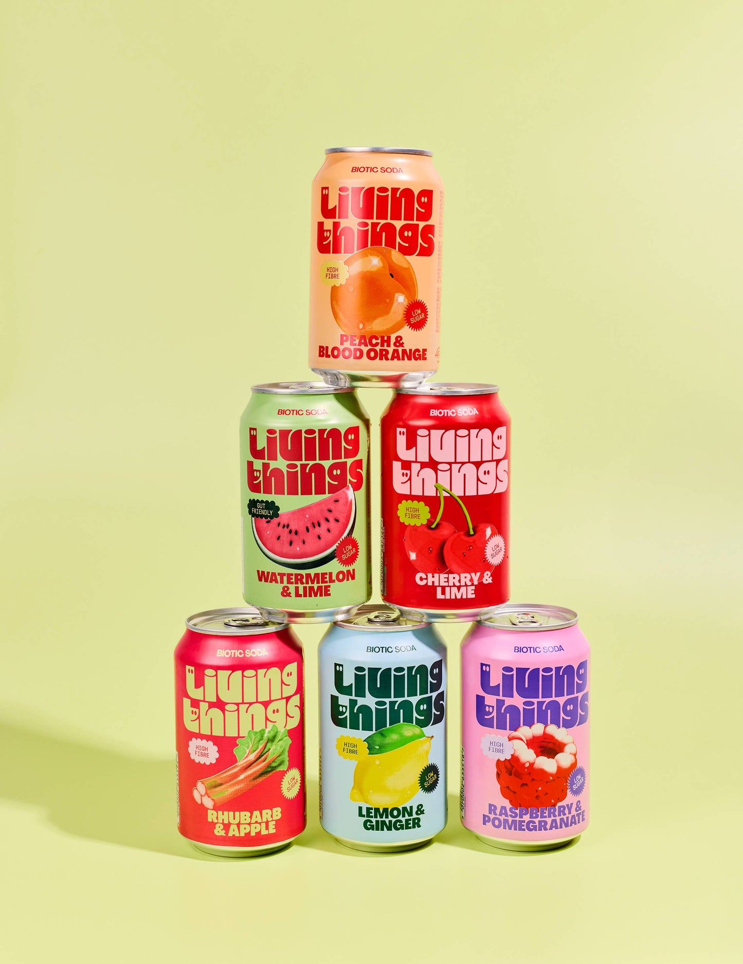 Lemon & Ginger Prebiotic Soda - Living Things
