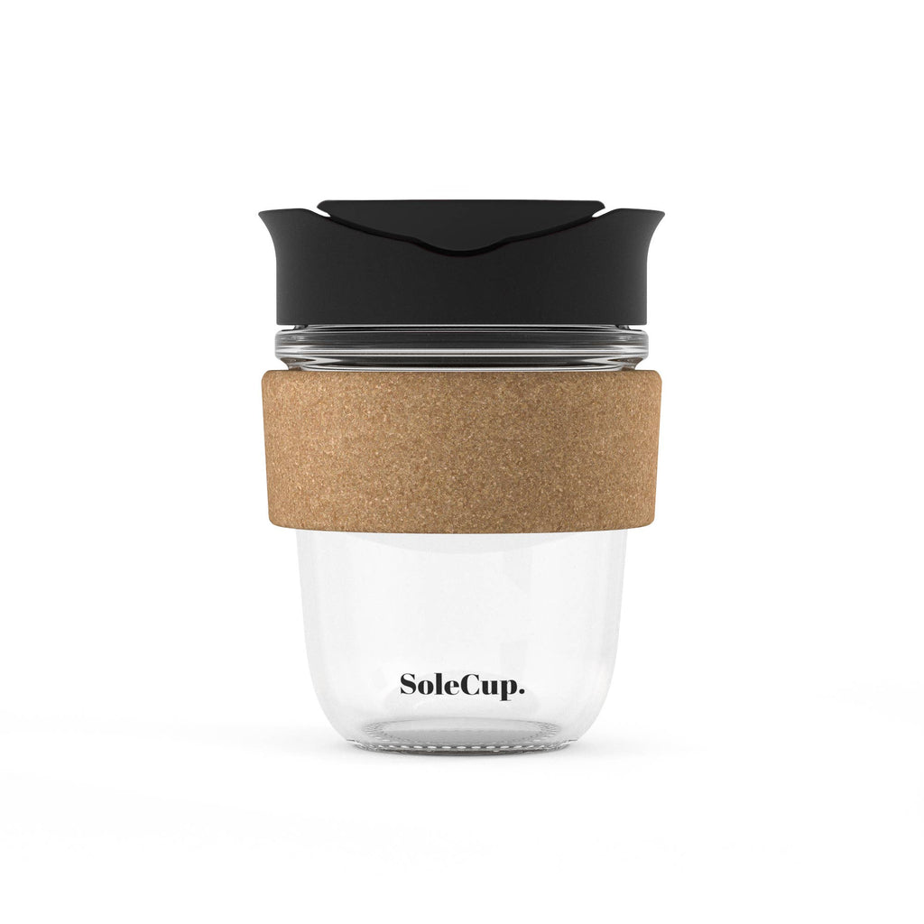 SoleCup Glass Travel Mug - 12oz Original - Cork
