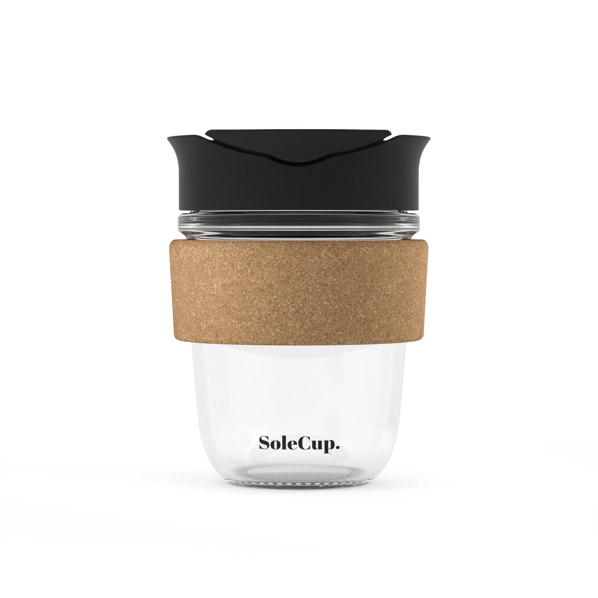 SoleCup Glass Travel Mug - 12oz Original - Cork