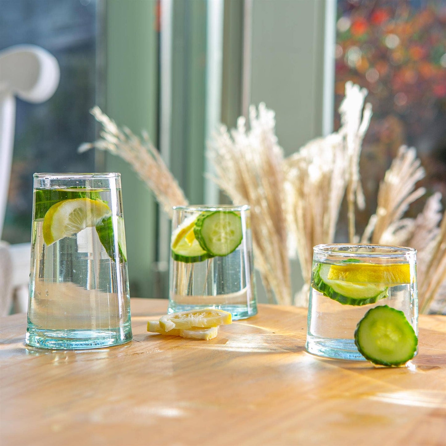 Nicola Spring Merzouga Recycled Highball Glass 320ml Clear