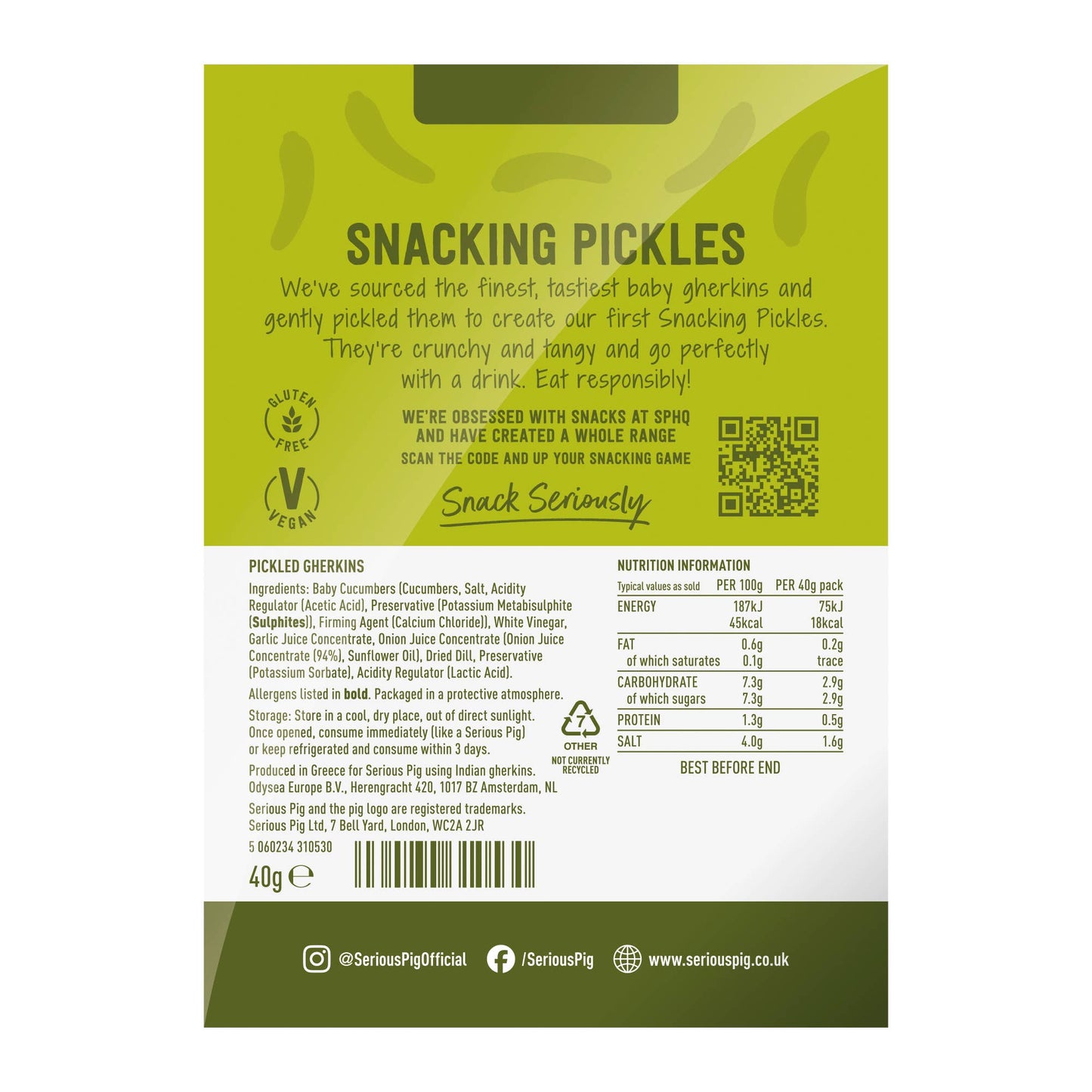 Snacking Pickles (shelf ready box 12 x 40g)