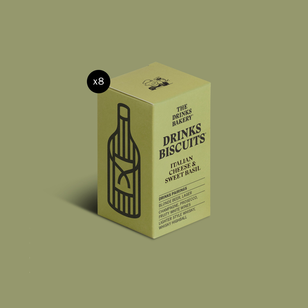 Drinks Biscuits - Italian Cheese & Sweet Basil 36g