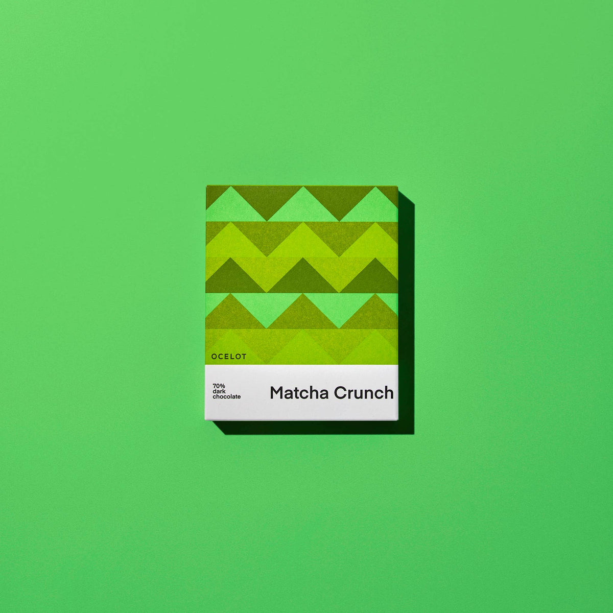 Matcha Crunch - Organic 70% dark chocolate bar, 70g