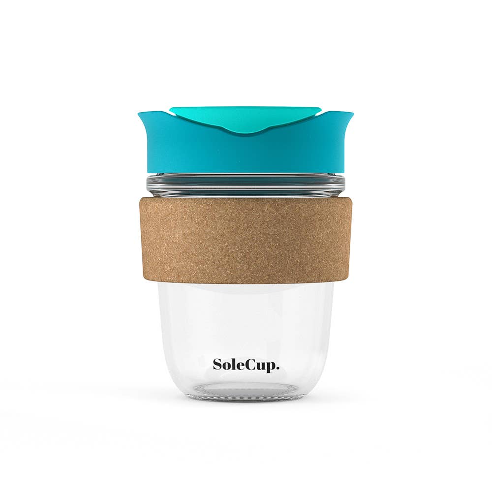 SoleCup Glass Travel Mug - 12oz Original - Cork