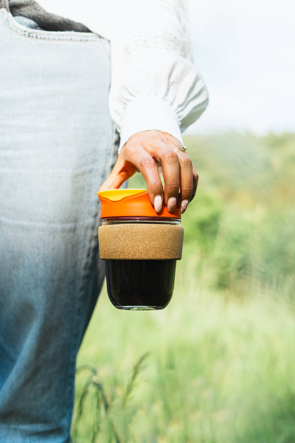SoleCup Glass Travel Mug - 12oz with Tea Infuser
