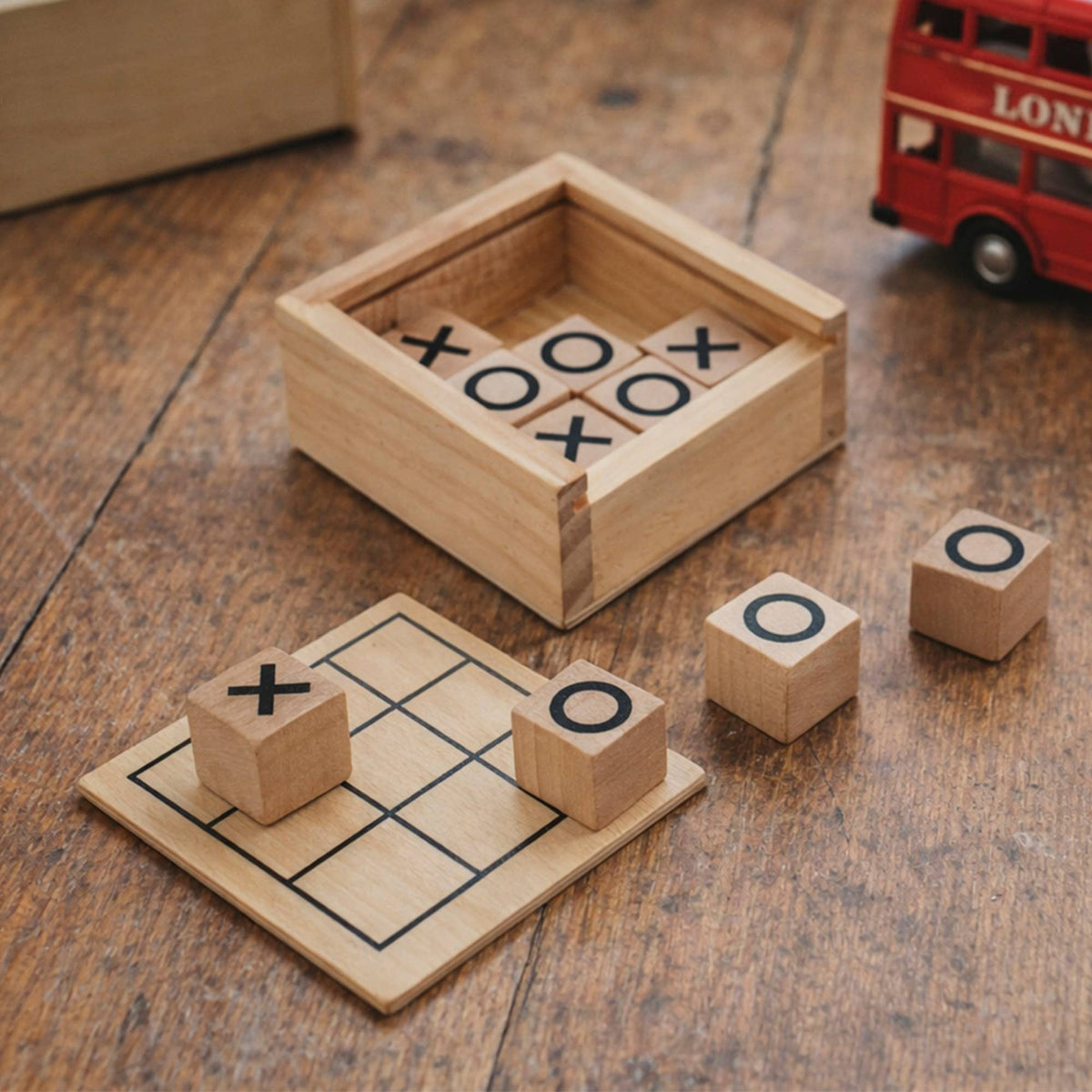 Traditional Toy Co. Wooden Tic Tac Toe Set
