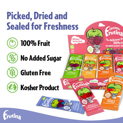 Frutina 100% Fruit Snack Variety Box15g Pack of 60, 60k sold