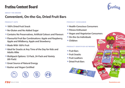 Frutina 100% Fruit Snack Variety Box15g Pack of 60, 60k sold