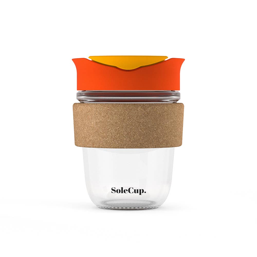 SoleCup Glass Travel Mug - 12oz Original - Cork