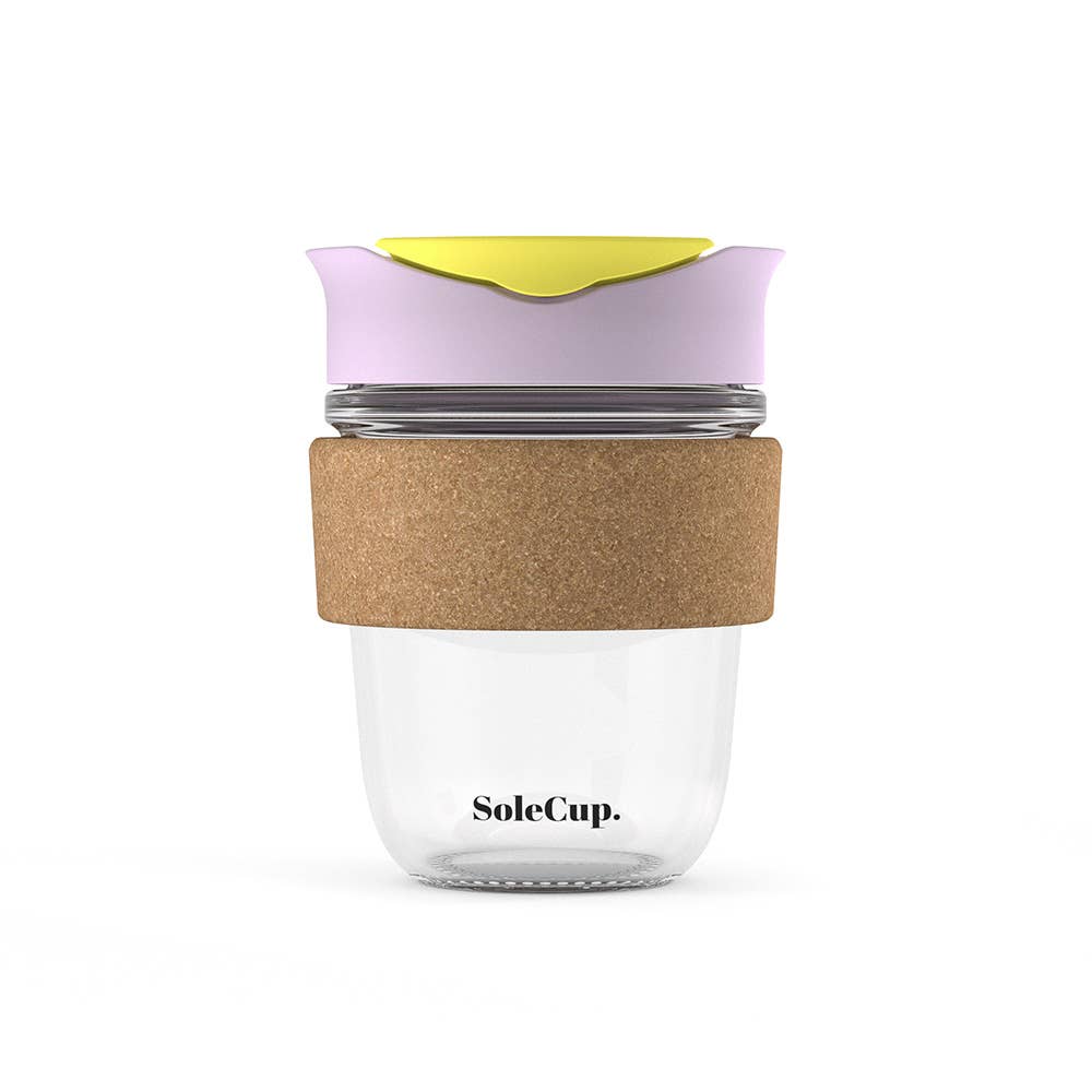 SoleCup Glass Travel Mug - 12oz Original - Cork