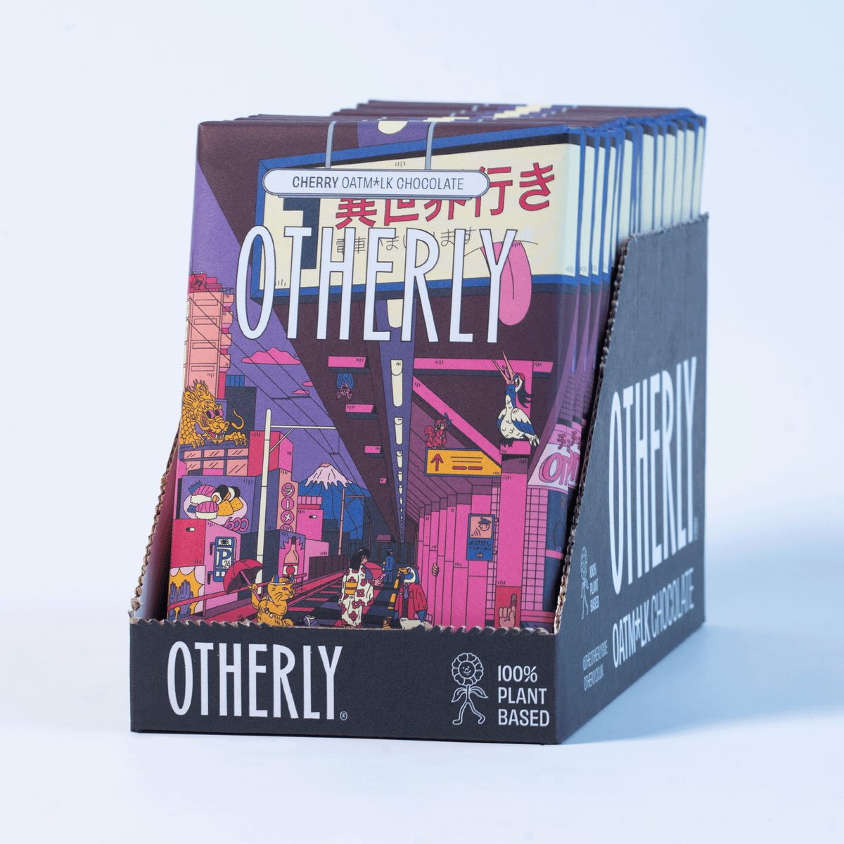 Cherry Oatm*lk Chocolate Bar 120g | Vegan | Creamy