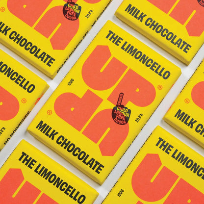 UP-UP - Limoncello Milk Chocolate Bar - 120g