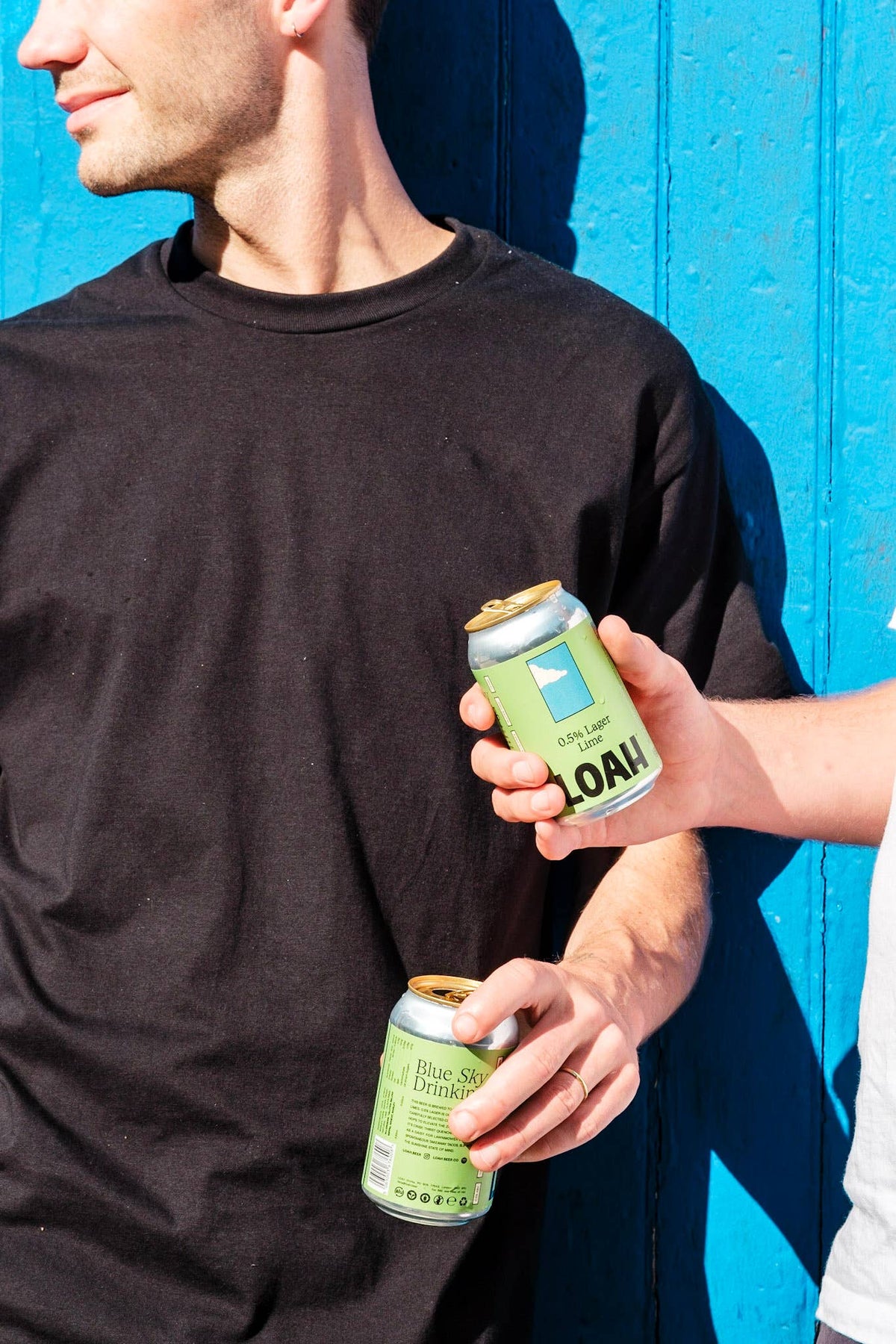 Loah 0.5% lager lime cans